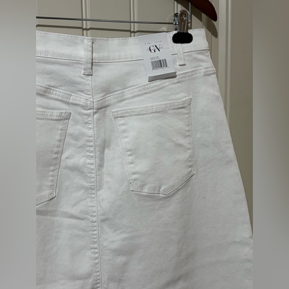 Gloria Vanderbilt Vintage White Midi Denim Skirt NWT - Picture 7 of 12